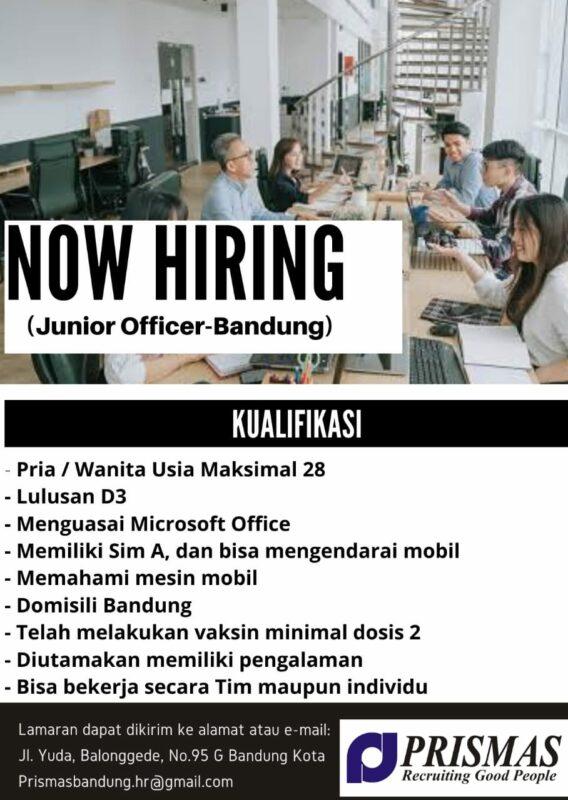 Lowongan Kerja Junior Officer Di Pt Prismas Jamintara Lokerbandung Id