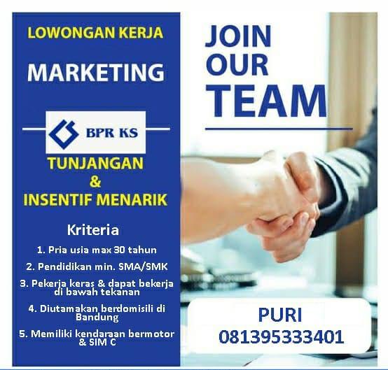 Lowongan Kerja Marketing Di BPR KS LokerBandung Id