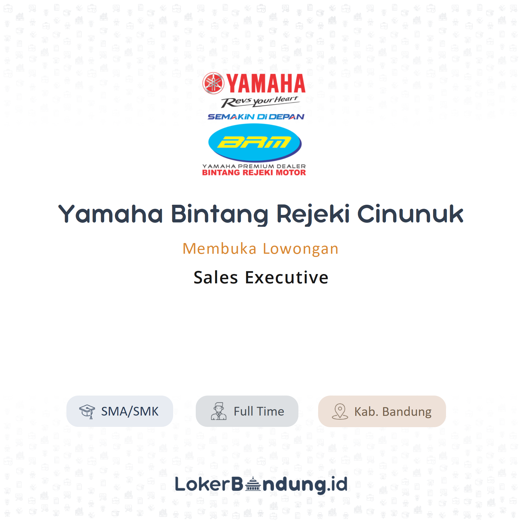 Lowongan Kerja Sales Executive Di Yamaha Bintang Rejeki Cinunuk