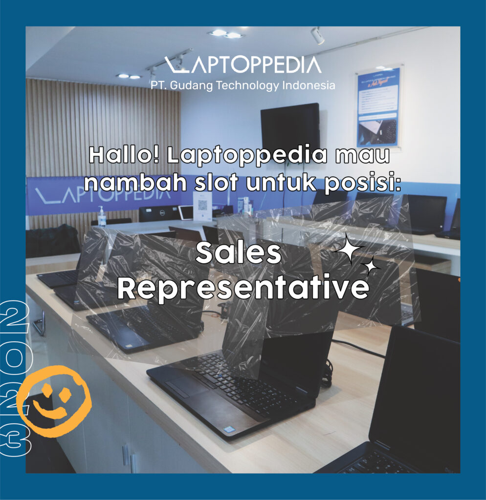 Lowongan Kerja Sales Representative Di Laptoppedia Indonesia