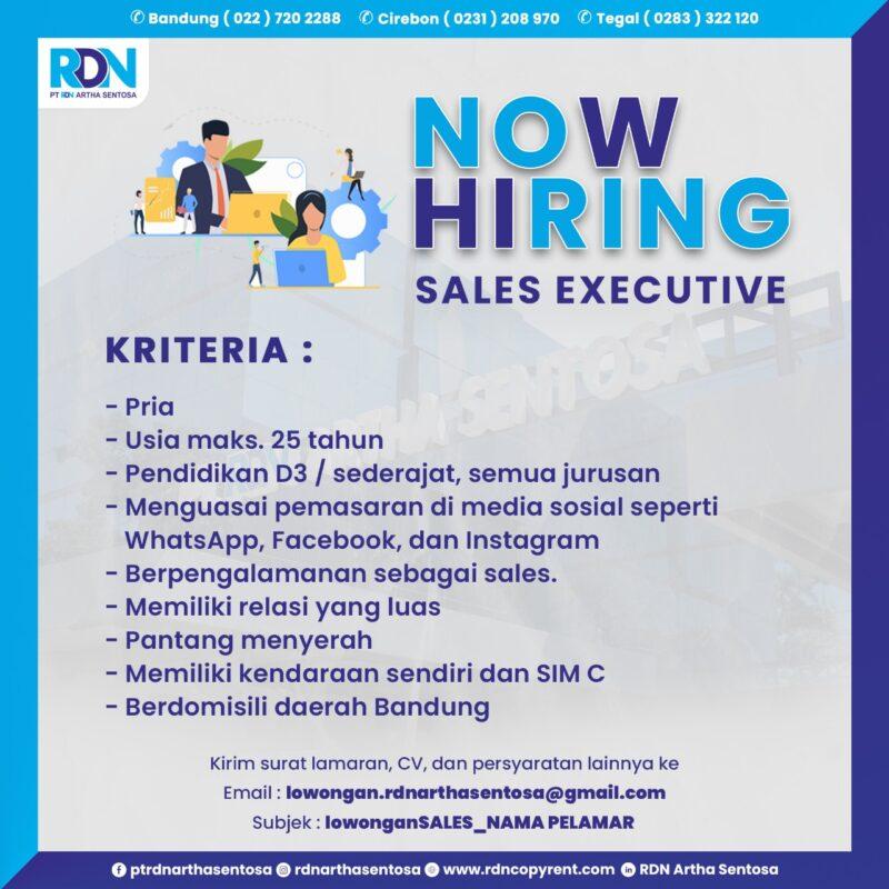 Lowongan Kerja Sales Executive Di Pt Rdn Artha Sentosa Lokerbandung Id