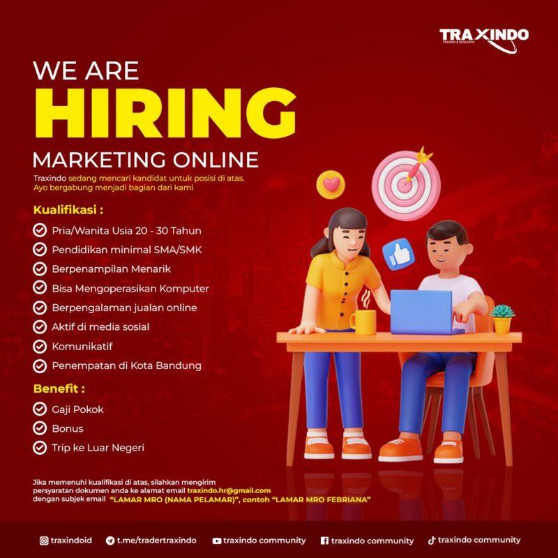 Lowongan Kerja Marketing Online Di Traxindo Lokerbandung Id