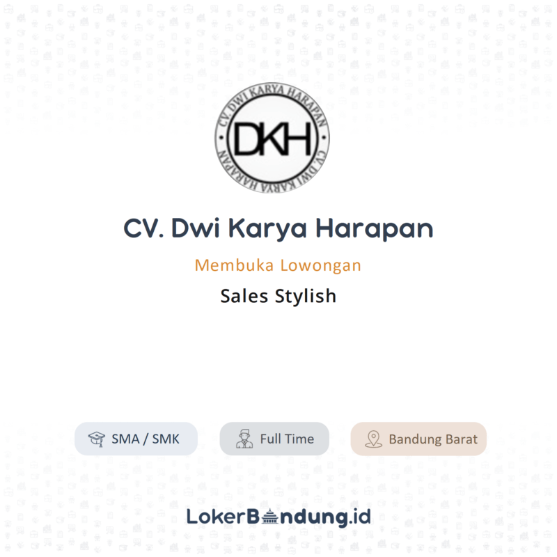 Sales stylish di cv dwi karya harapan