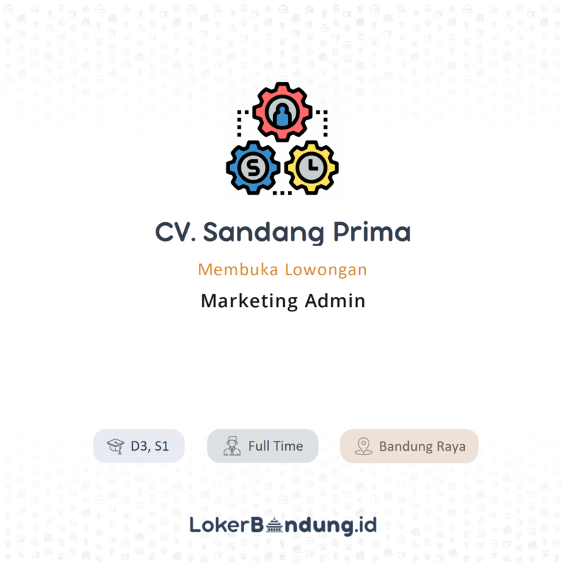 Marketing admin di cv sandang prima