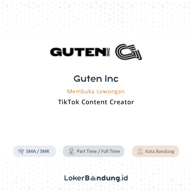 Tiktok content creator di guten inc