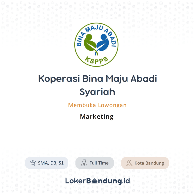 Marketing di koperasi bina maju abadi syariah