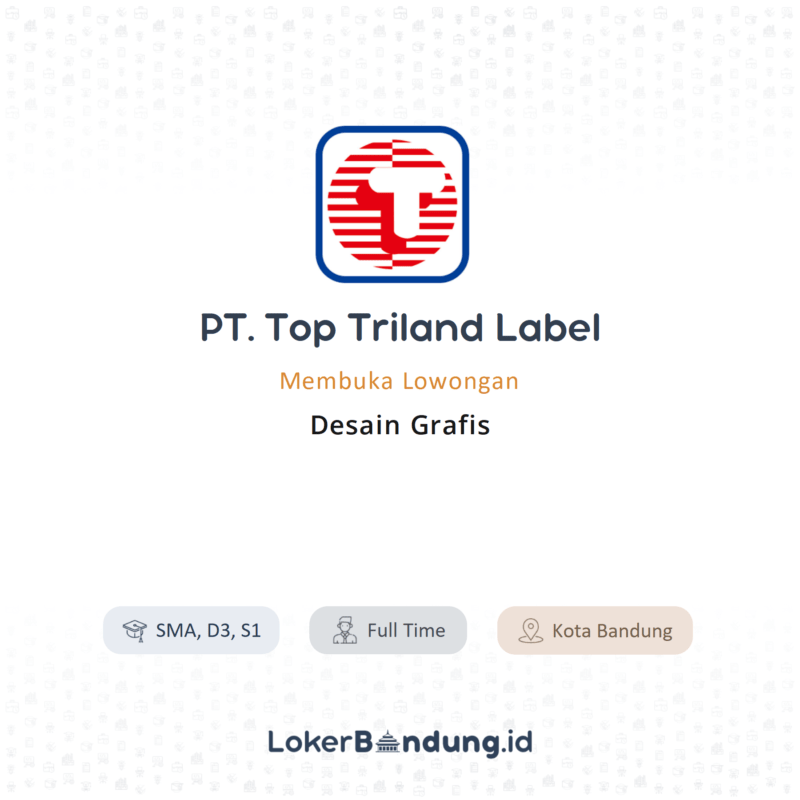 Desain grafis di pt top triland label