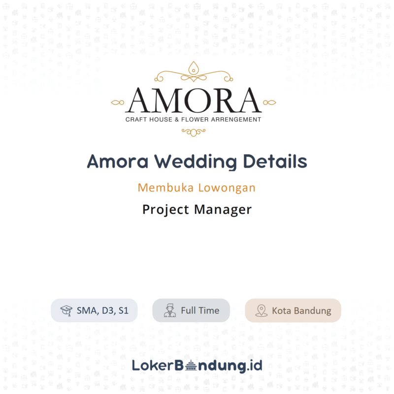 Project manager di amora wedding details