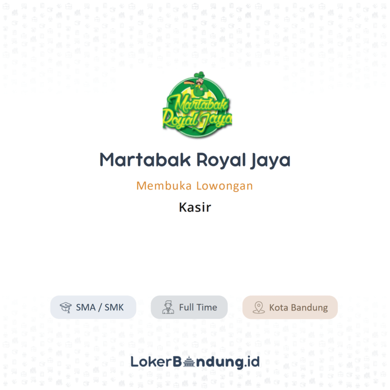 Kasir di martabak royal jaya