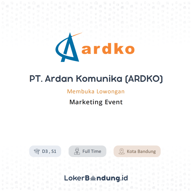 Marketing event di pt ardan komunika ardko