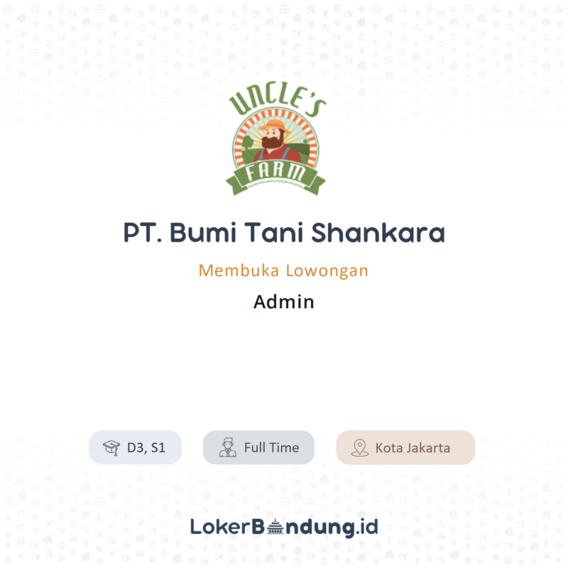 Admin di pt bumi tani shankara