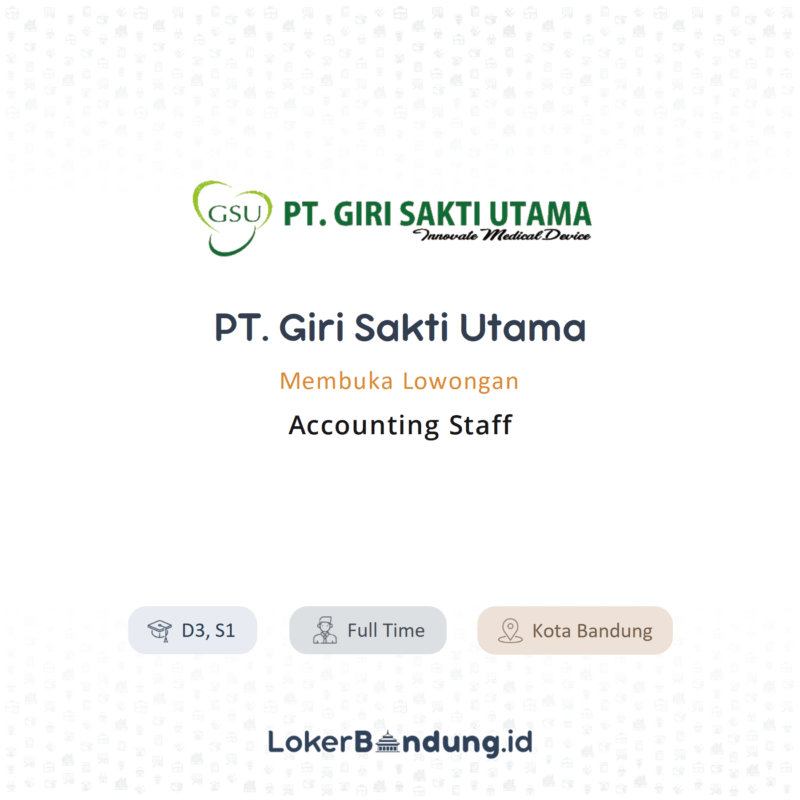 Accounting staff di pt giri sakti utama