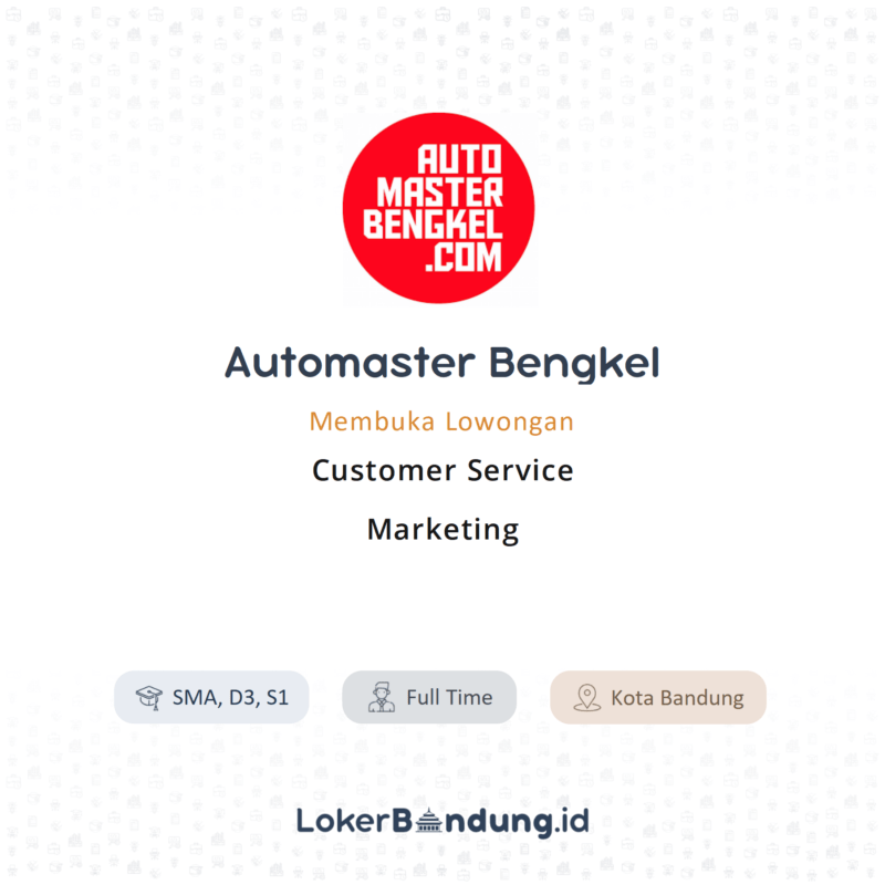 Customer service marketing di automaster bengkel