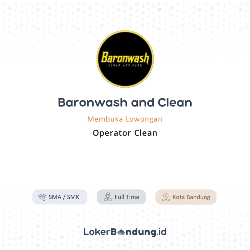 Operator clean di baronwash and clean