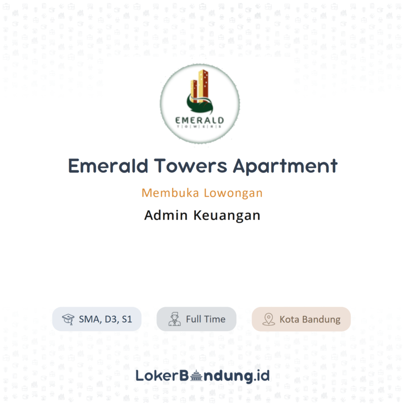 Admin keuangan di emerald towers apartment