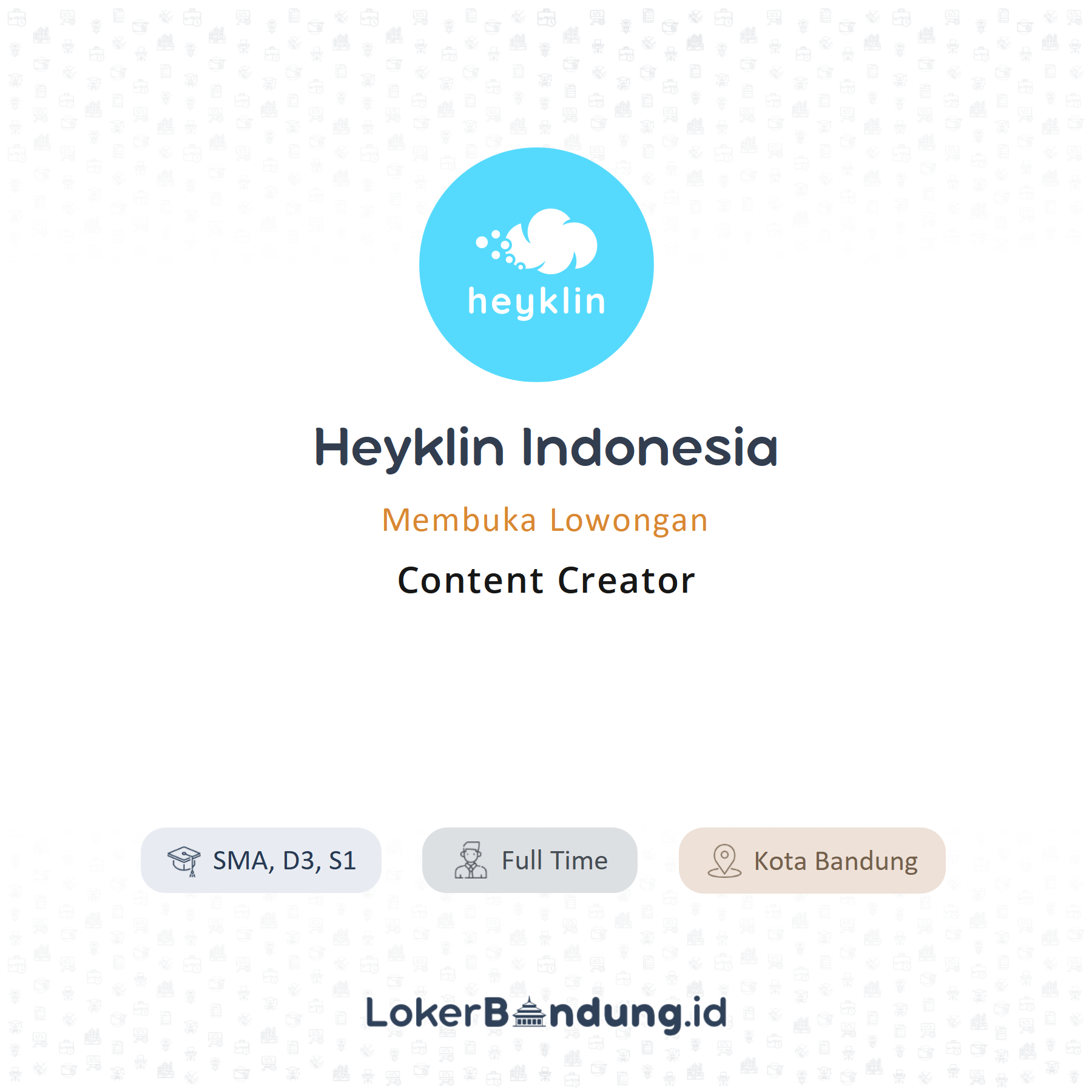 Content creator di heyklin indonesia