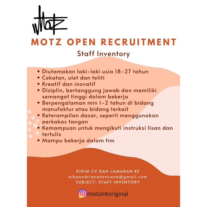 Admin representatif di motz international