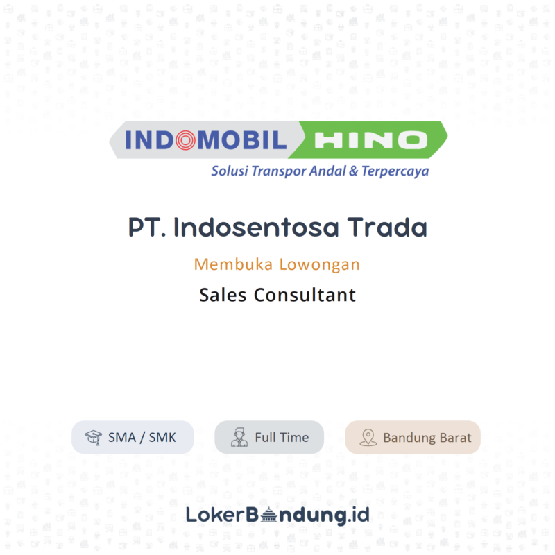 Sales consultant di pt indosentosa trada