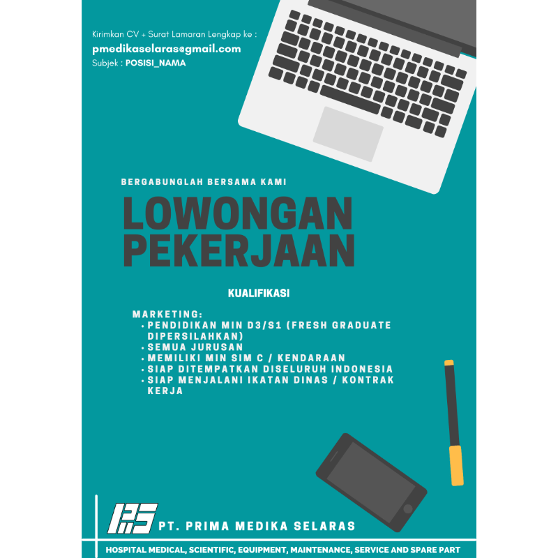 Marketing executive di pt prima medika selaras