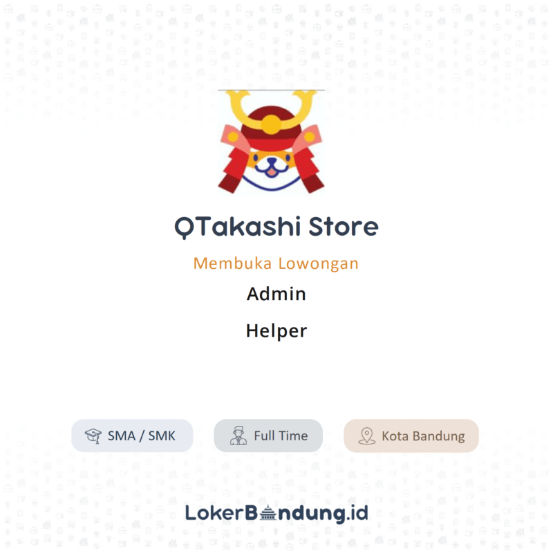 Admin helper di qtakashi store