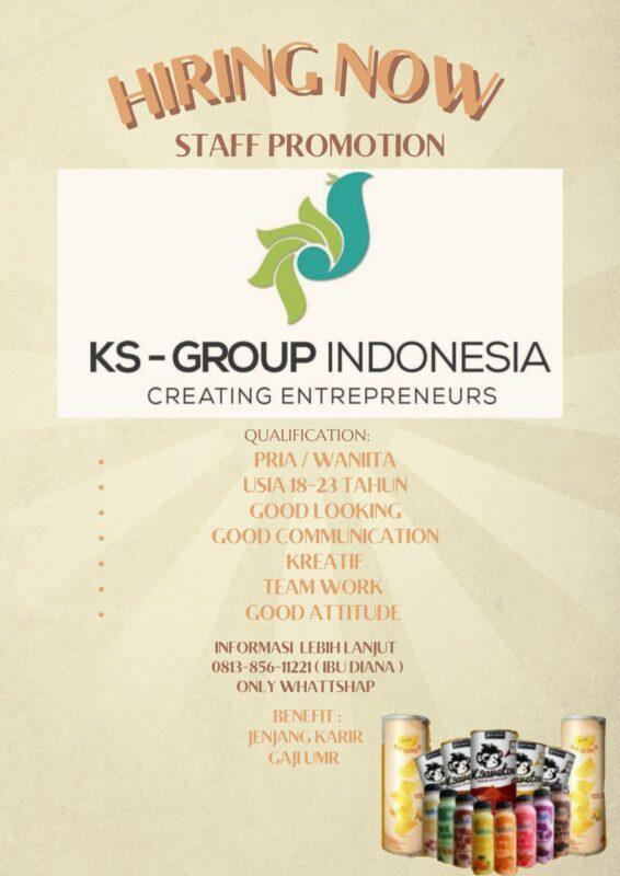 Lowongan Kerja Staff Promotion Di KS Group Indonesia - LokerBandung.id