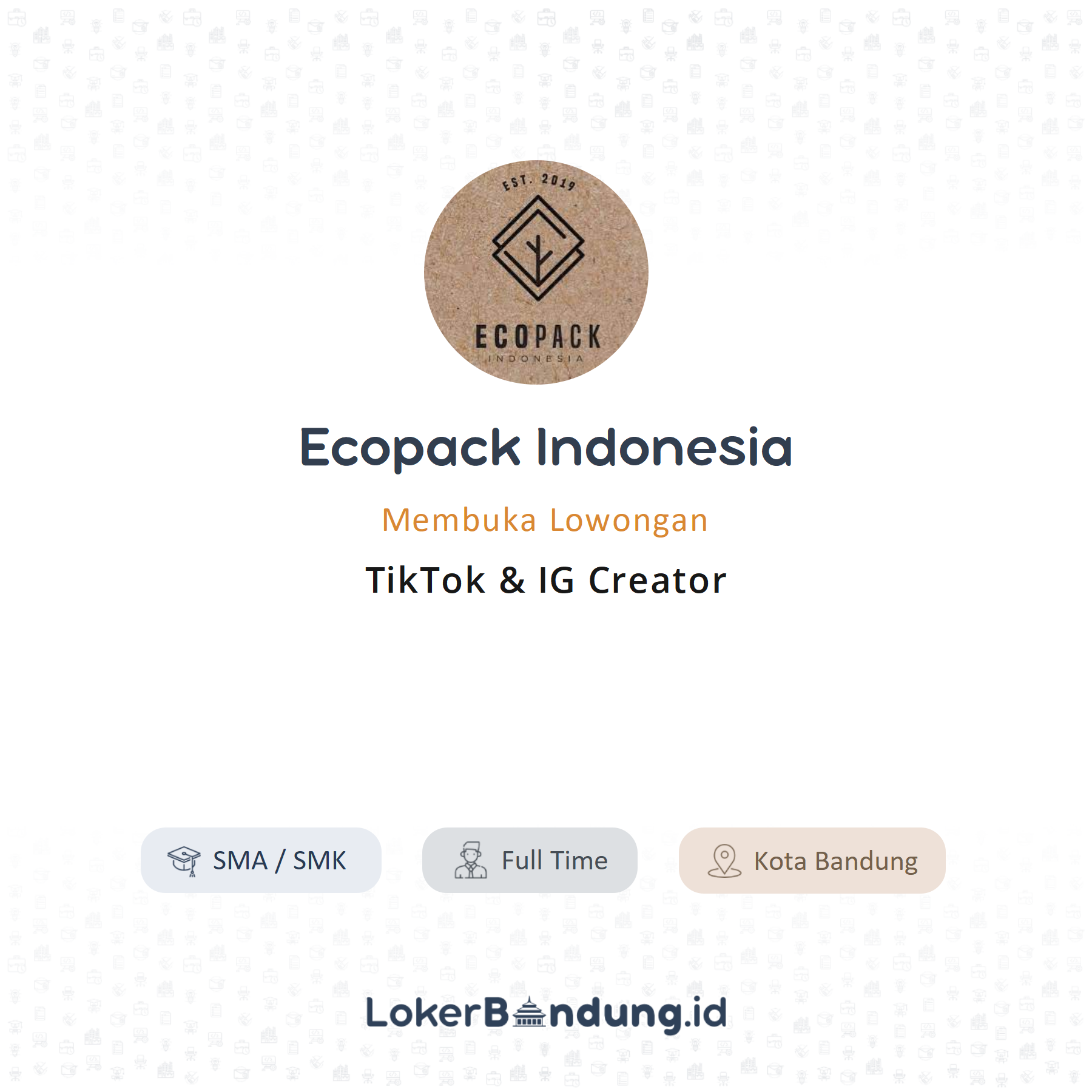 Tiktok ig creator di ecopack indonesia