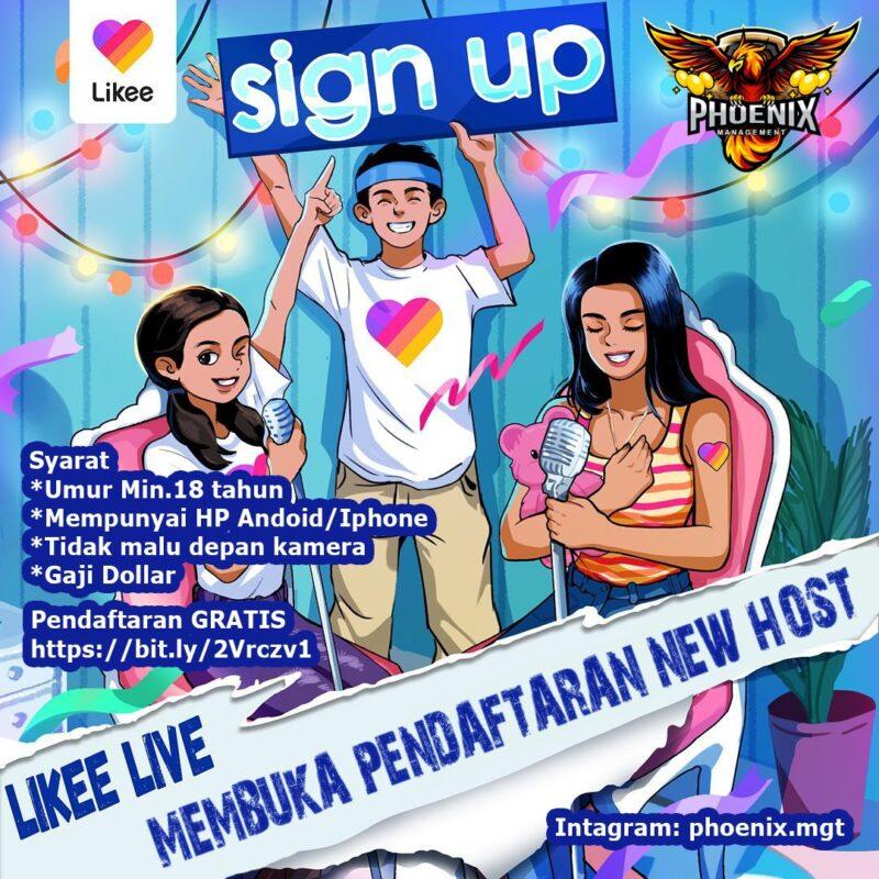 Host likee live di phoenix management