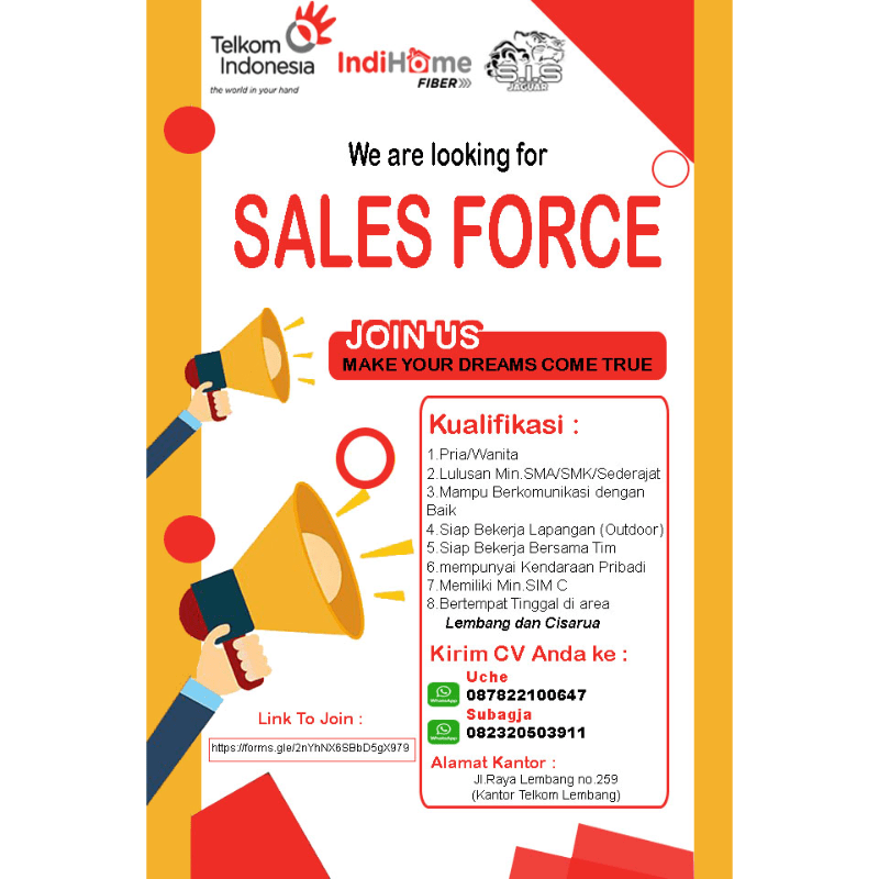 Sales force di indihome lembang