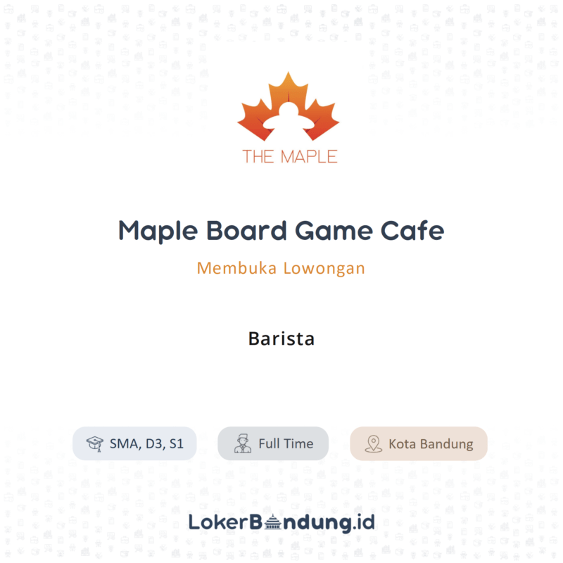 Barista store crew di maple board game cafe