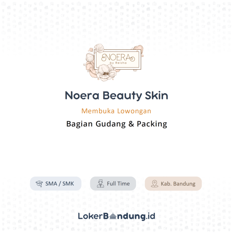 Bagian gudang packing di noera beauty skin 2