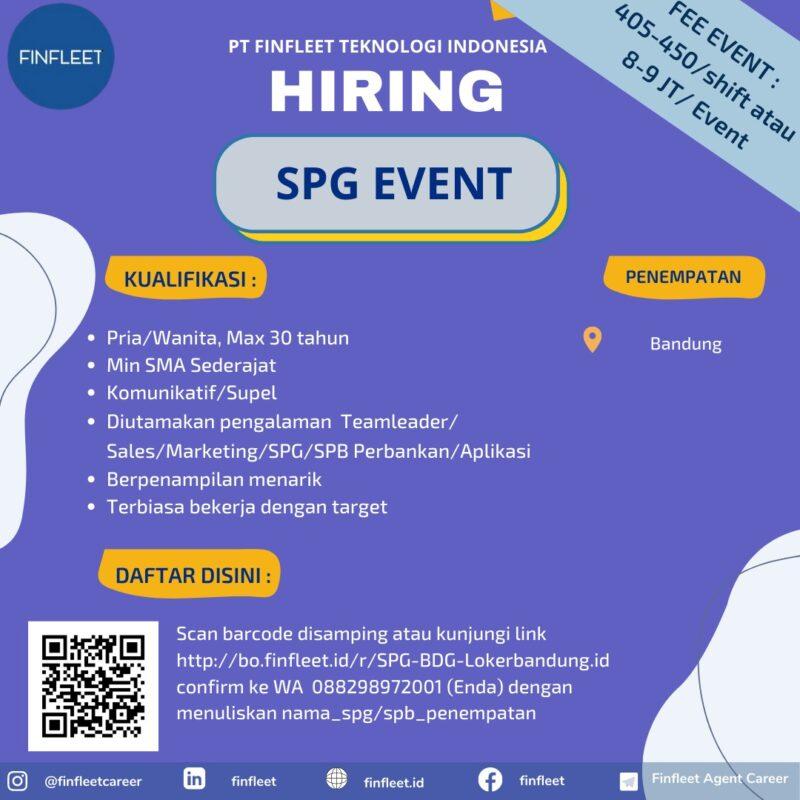 Lowongan Kerja Spg Event Team Leader Di Pt Finfleet Teknologi Indonesia Lokerbandungid 6816