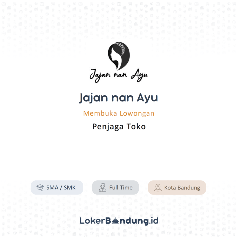 Penjaga toko di jajan nan ayu