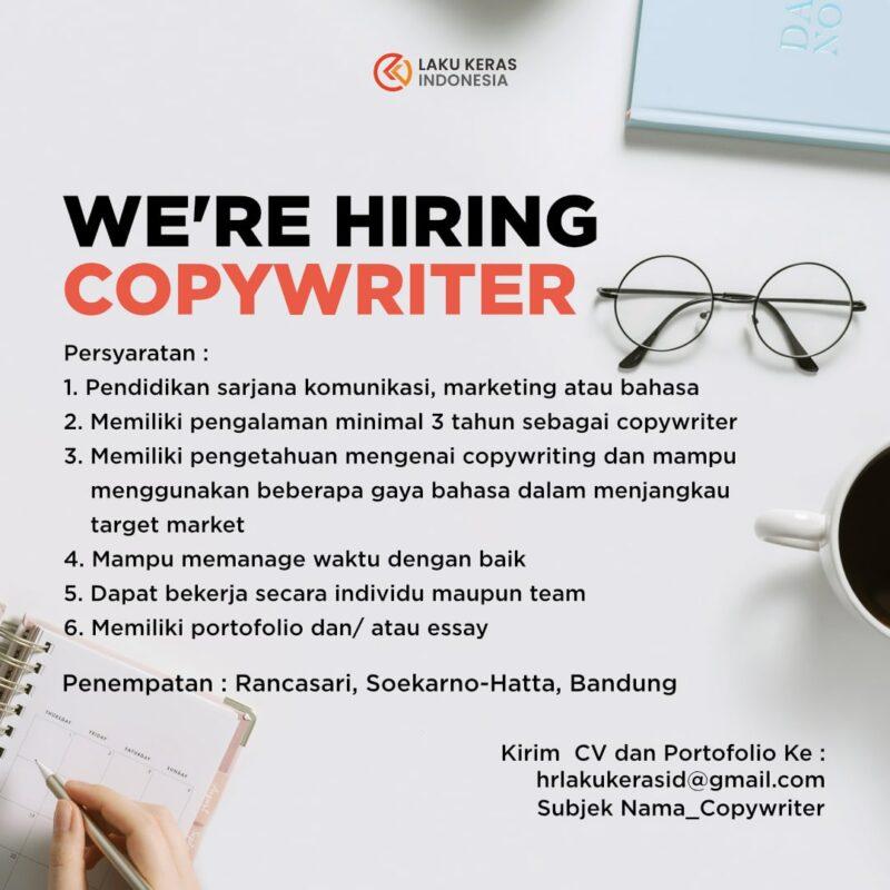 Customer service fasilitator copywriter di pt laku keras indonesia