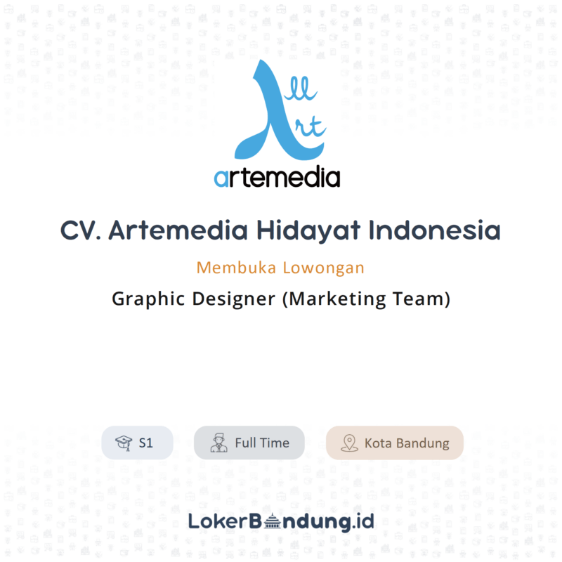 Graphic designer di cv artemedia hidayat indonesia