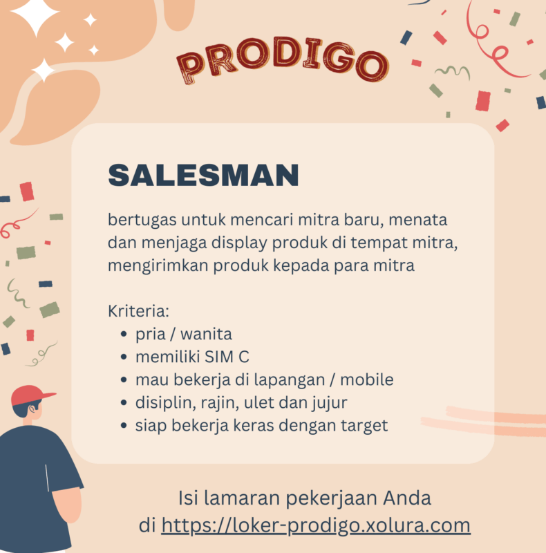 Lowongan Kerja Salesman Di Prodigo Gelato Lokerbandung Id