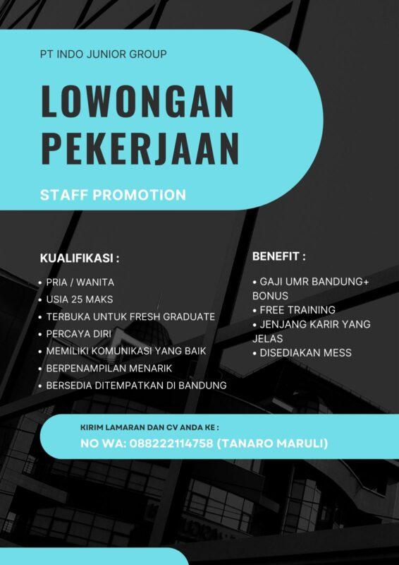 Lowongan Kerja Staff Promotion Di Pt Indo Junior Group Lokerbandung Id