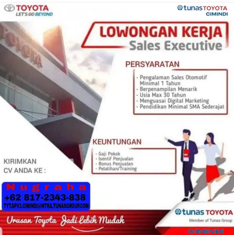 Lowongan Kerja Sales Executive Di Tunas Toyota Cimindi - LokerBandung.id