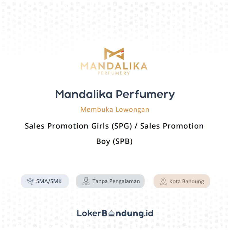 Lowongan Kerja Sales Promotion Girls Spg Sales Promotion Boy Spb